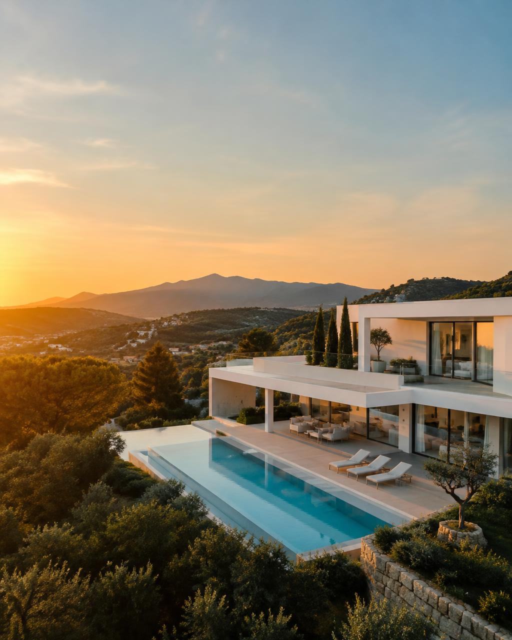 New build villa with pool